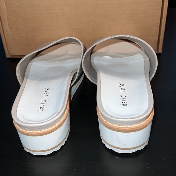 David Tate Aline Bone stretch fabric slides Sz 10.5 WW (EE) New - Picture 10 of 11